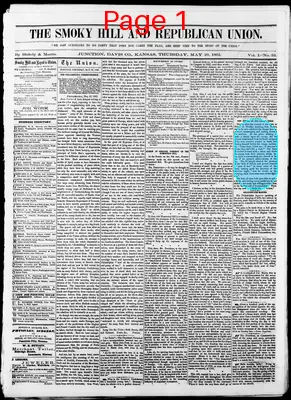 Page thumbnail for The Smoky Hill And Republican Union