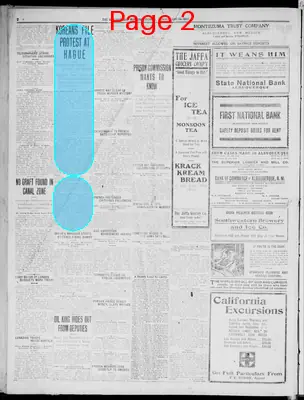 Page thumbnail for Albuquerque Morning Journal
