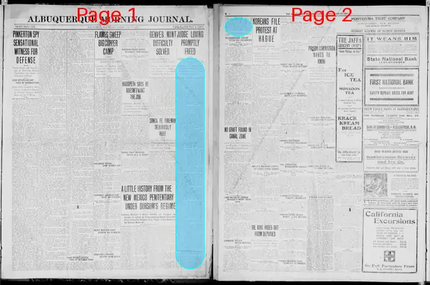 Page thumbnail for Albuquerque Morning Journal