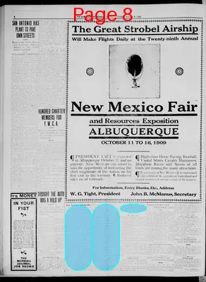 Page thumbnail for Albuquerque Morning Journal
