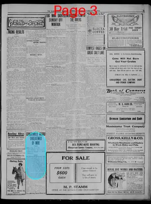 Page thumbnail for Albuquerque Morning Journal