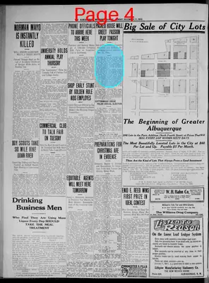 Page thumbnail for Albuquerque Morning Journal