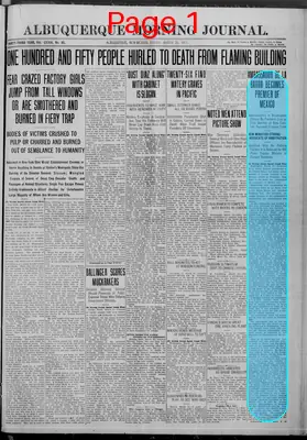 Page thumbnail for Albuquerque Morning Journal