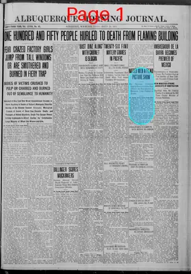 Page thumbnail for Albuquerque Morning Journal