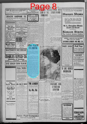 Page thumbnail for Albuquerque Morning Journal
