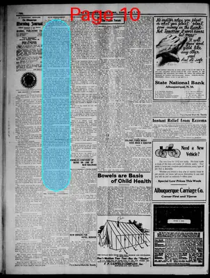 Page thumbnail for Albuquerque Morning Journal