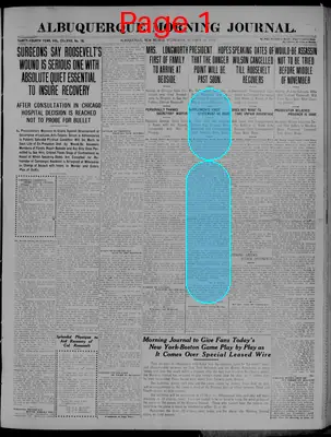 Page thumbnail for Albuquerque Morning Journal