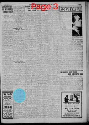 Page thumbnail for Albuquerque Morning Journal