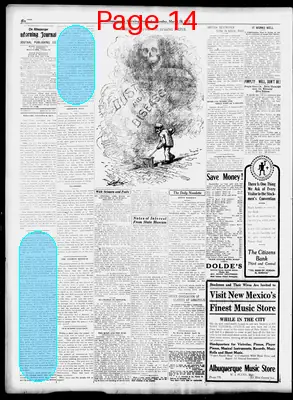 Page thumbnail for Albuquerque Morning Journal