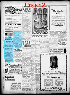 Page thumbnail for Albuquerque Morning Journal