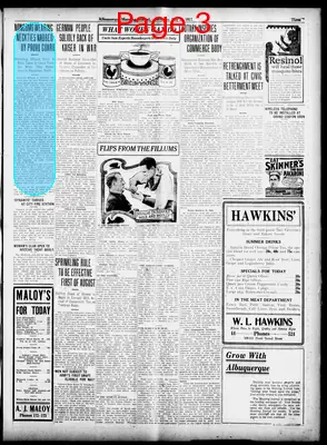 Page thumbnail for Albuquerque Morning Journal