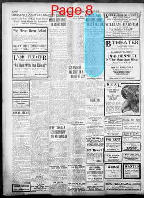 Page thumbnail for Albuquerque Morning Journal