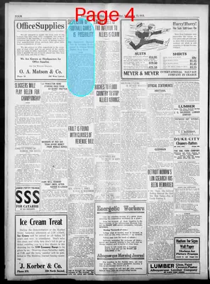 Page thumbnail for Albuquerque Morning Journal
