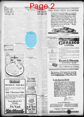Page thumbnail for Albuquerque Morning Journal