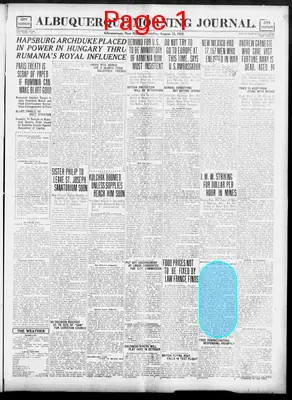 Page thumbnail for Albuquerque Morning Journal