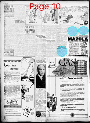 Page thumbnail for Albuquerque Morning Journal