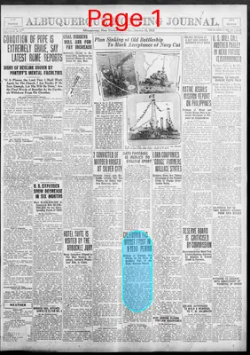 Page thumbnail for Albuquerque Morning Journal