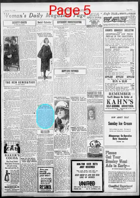Page thumbnail for Albuquerque Morning Journal