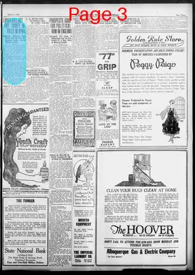 Page thumbnail for Albuquerque Morning Journal