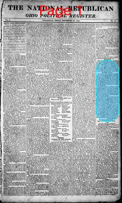 Page thumbnail for The National Republican And Ohio Political Register