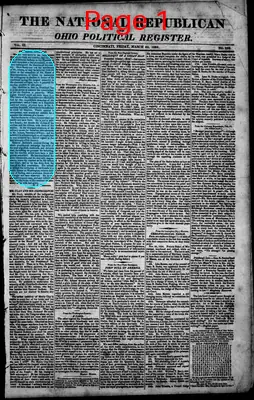 Page thumbnail for The National Republican And Ohio Political Register