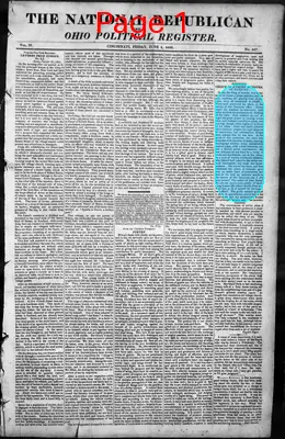 Page thumbnail for The National Republican And Ohio Political Register