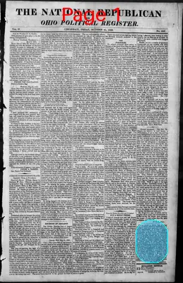 Page thumbnail for The National Republican And Ohio Political Register