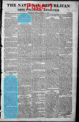 Page thumbnail for The National Republican And Ohio Political Register