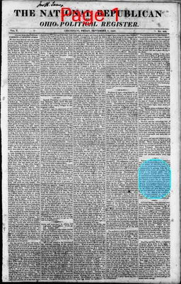 Page thumbnail for The National Republican And Ohio Political Register