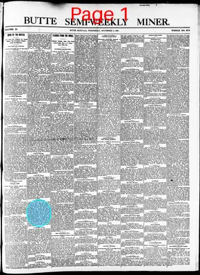 Page thumbnail for Butte Semi Weekly Miner
