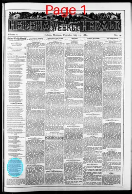 Page thumbnail for Helena Weekly Herald