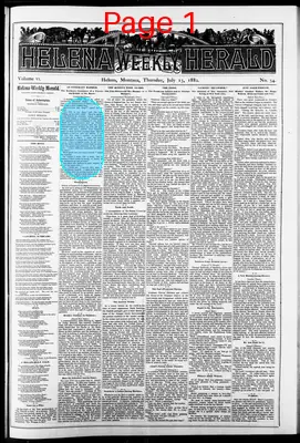 Page thumbnail for Helena Weekly Herald