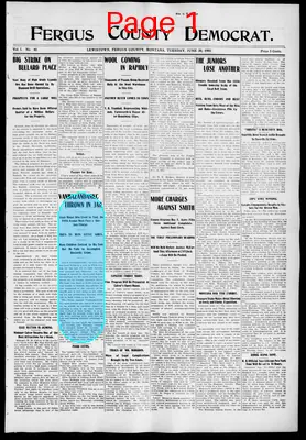 Page thumbnail for Fergus County Democrat