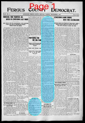 Page thumbnail for Fergus County Democrat