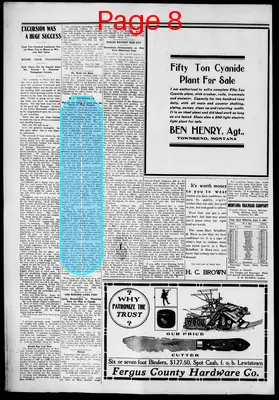 Page thumbnail for Fergus County Democrat