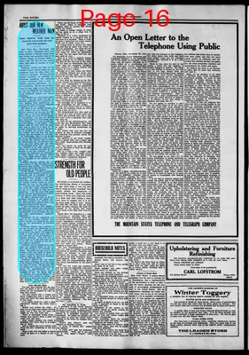 Page thumbnail for Fergus County Democrat