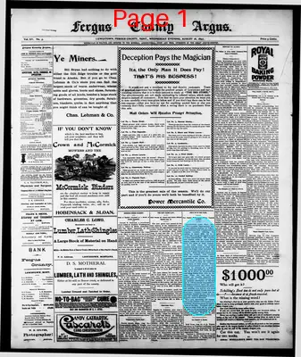 Page thumbnail for Fergus County Argus