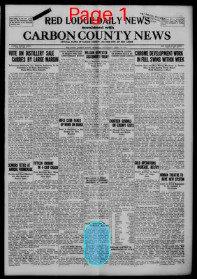 Page thumbnail for Red Lodge Daily News Combined With Carbon County News
