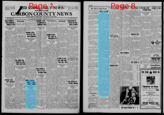Page thumbnail for Red Lodge Daily News Combined With Carbon County News