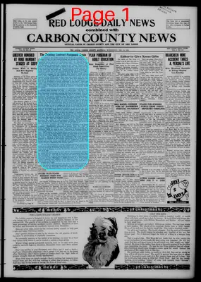 Page thumbnail for Red Lodge Daily News Combined With Carbon County News
