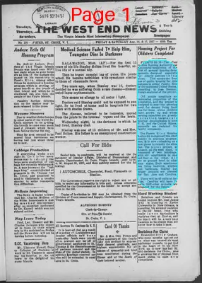 Page thumbnail for The West End News