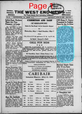 Page thumbnail for The West End News