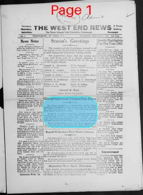 Page thumbnail for The West End News