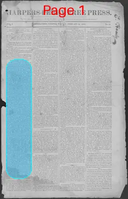 Page thumbnail for Harpers Ferry Free Press