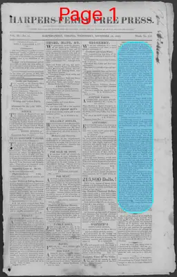 Page thumbnail for Harpers Ferry Free Press