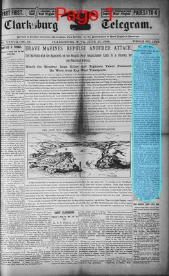 Page thumbnail for The Clarksburg Telegram