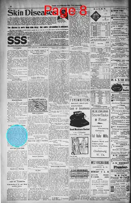 Page thumbnail for The Clarksburg Telegram