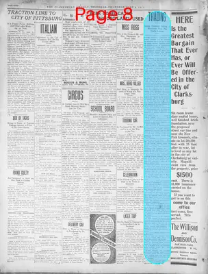 Page thumbnail for The Clarksburg Telegram