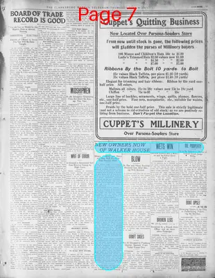 Page thumbnail for The Clarksburg Telegram
