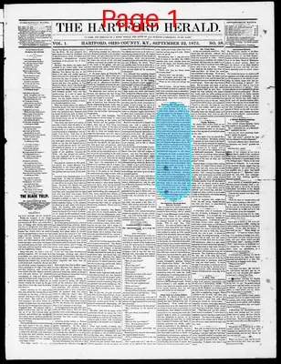 Page thumbnail for The Hartford Herald